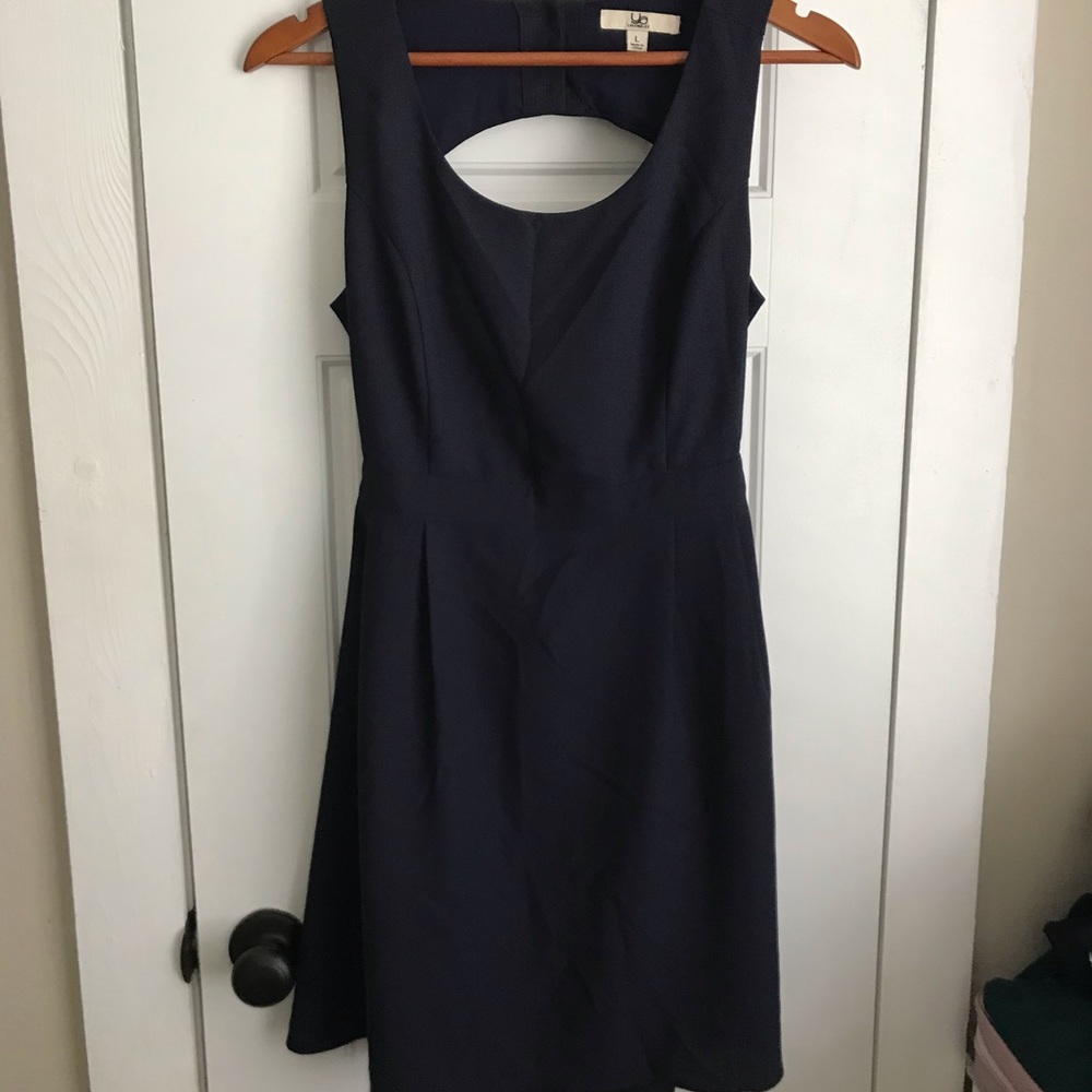 Navy Cut Out Cocktail Dress